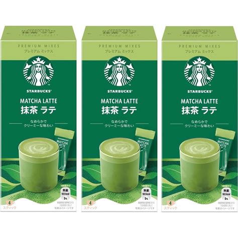 Starbucks Premium Mix Matcha Latte Powder 4P X 3 Boxes Shopee