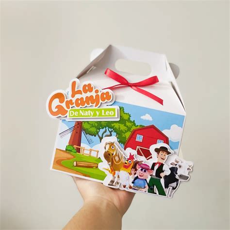 Caja Dulcera Tipo Lunch Box Con Tematica De La Granja De Zenon