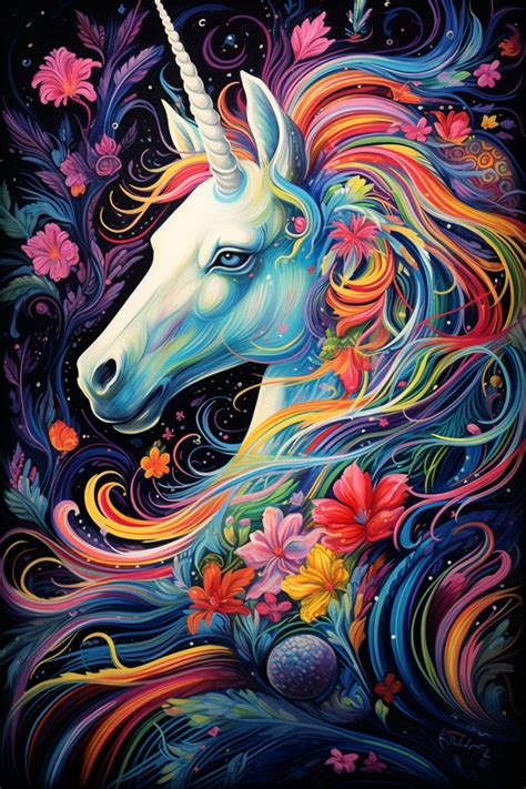 Fantasy Unicorn Digital Download Print Unicorn Art Unicorn Fantasy ...