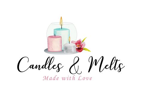 Custom Logo Design Candles and Melts Logo Candles Wax Logo - Etsy UK