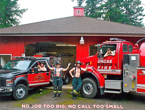 Orcas Fire And Rescue Staff Stars In Nearly Nude Calendar Islands