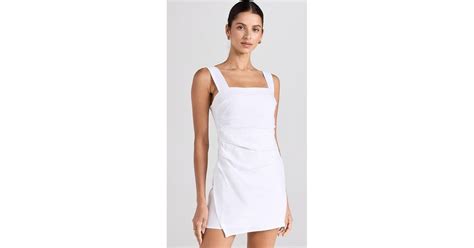 Reformation Kerrigan Linen Mini Dress In White Lyst