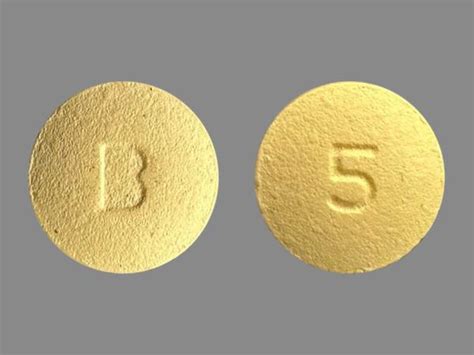 B 5 Pill Yellow Round 7mm Pill Identifier