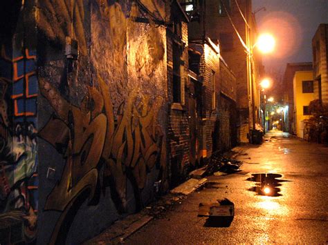 Graffiti Alley Night A Pretty Well Know Strip Of Graffit Flickr