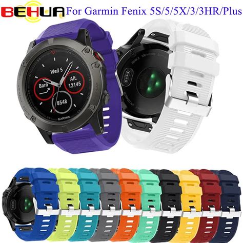 BEHUA Armband Strap für Garmin Fenix 6 6X 5X 5 5S Plus 3 3HR D2 S60