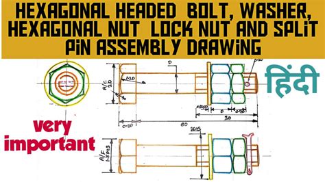 Bolt Nut Washer Assembly Drawing Billieholidaybirthchart