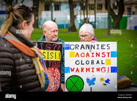 Protesters At The Edinburgh COP27 Solidarity March Which Saw Thousands