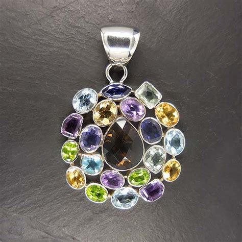 Rauchquarz Anh Nger M Topas Amethyst Citrin Peridot Iolit