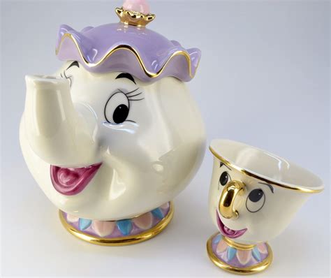 Ensemble De Thé Et Tasse Disney La Belle Et La Bête Pot Et Chips Mme