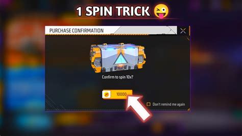 Free Fire New Event One Spin Trick 😜 Ff New Event Freefire Viral Youtube