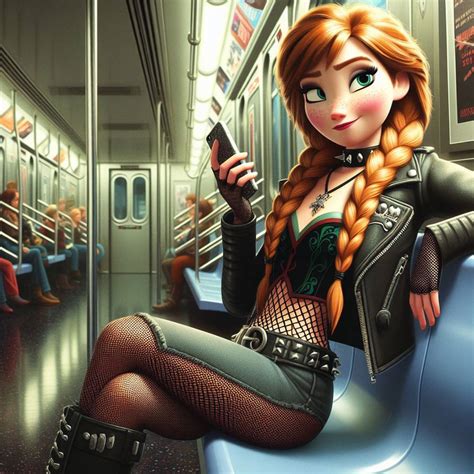 Punk Princess Anna Disney Frozen Fanart 001 By Odviously On Deviantart