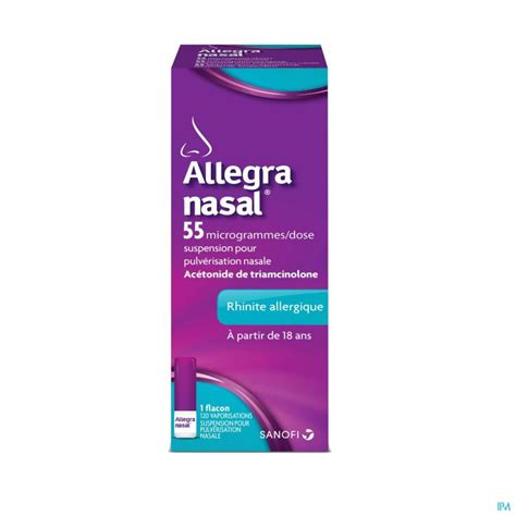 ALLEGRA NASAL SPRAY 55 MCG DOSE 120 PULVERISATIONS Sprays Nasaux