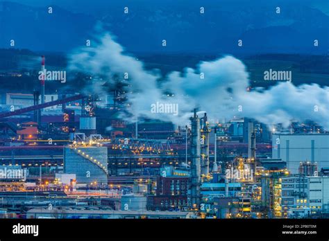 Linz Voestalpine Steelworks Chemiepark Linz With Company Borealis Ag