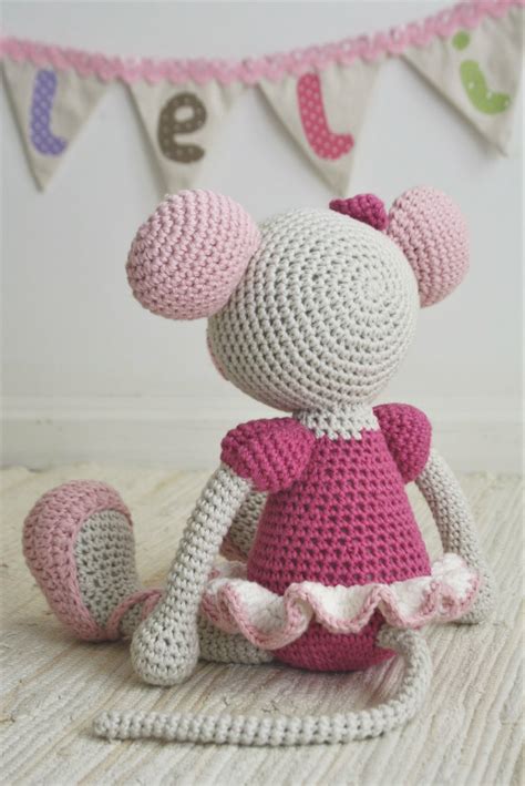 Crochet Ballerina Mouse Pattern Amigurumi Pattern Lilleliis