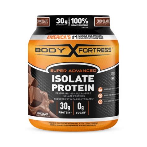 Body Fortress Super Advanced Chocolate Isolate Protein Powder Oz