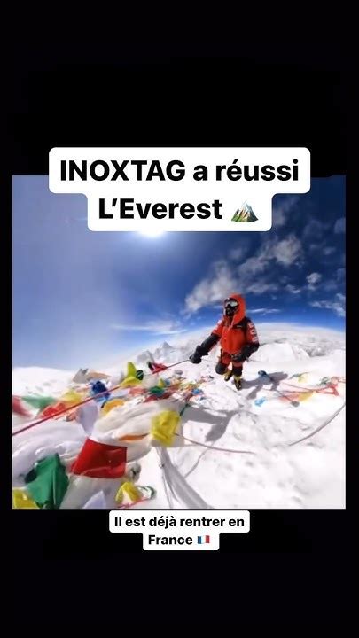 Inoxtag A Réussi L’everest 🏔️🥳 Youtube