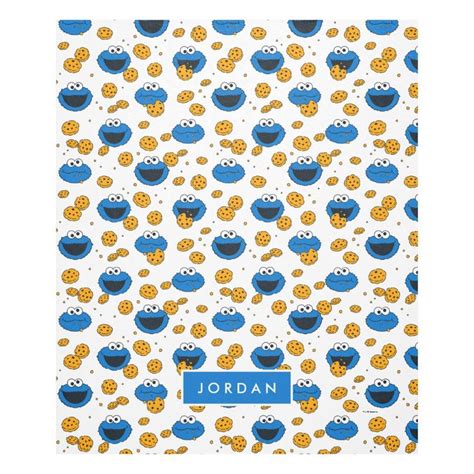 Cookie Monster C Is For Cookie Pattern Fleece Blanket Zazzle