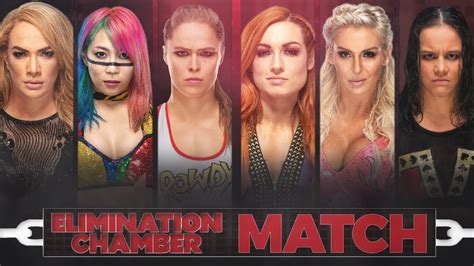 6 Women Elimination Chamber Match Featuring Ronda Rousey Becky Lynch