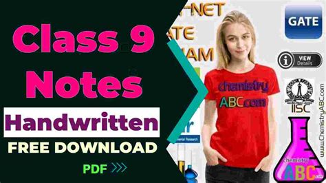 PDF Class 9 Chemistry Handwritten Notes Free ChemistryABC