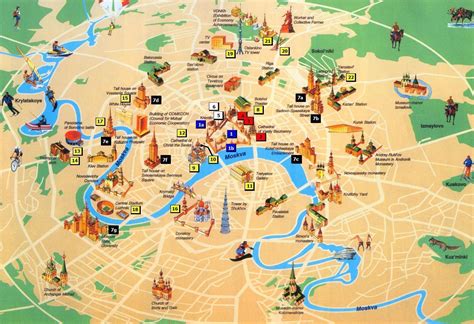 Moscow Attractions Map