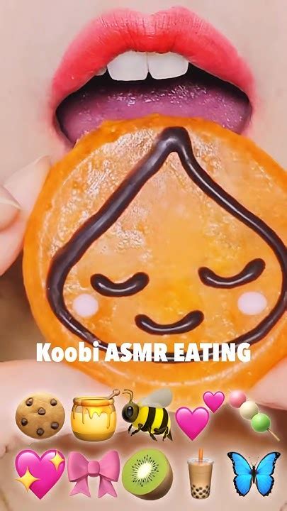 Asmr Jelly Emoji Food Kohakuto Mukbang 코하쿠토 먹방 Sped Up Eating Sounds