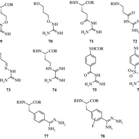 Arginine mimetics with reduced basicity. The additional functional ...