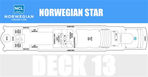 Norwegian Star Deck 13 Activities And Deck Plan Layout