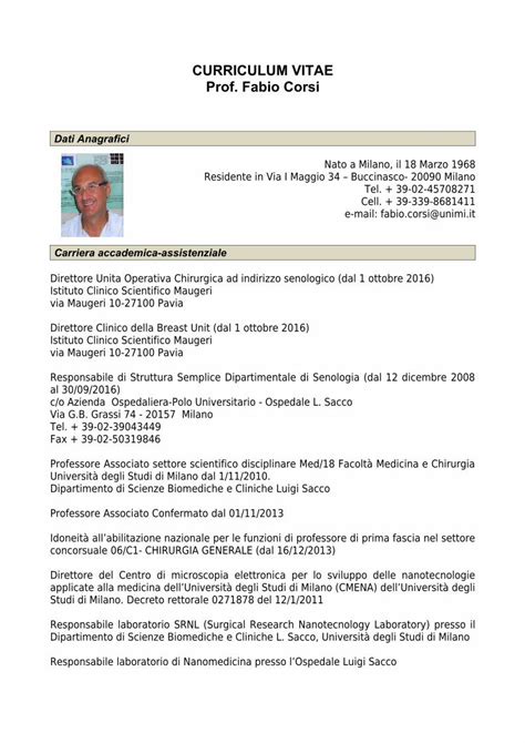 PDF CURRICULUM VITAE Prof Fabio Corsi Scientifico per lUniversità