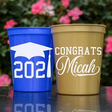 Personalized Graduation Stadium Cups Gb Design House