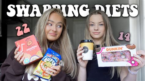 Swapping Diets With My Sister For 24 Hours Youtube