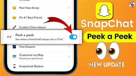 Snapchat Peek A Peek Feature How To See Who Half Swipe On Snapchat New Update Youtube