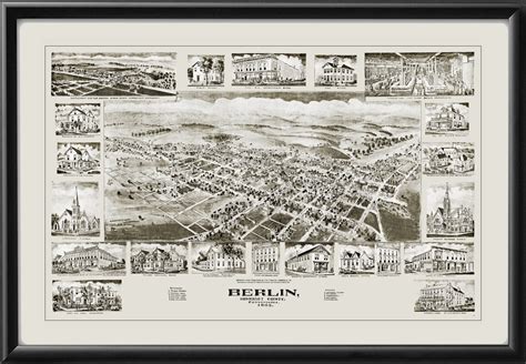 Berlin PA 1905 Restored Map | Vintage City Maps