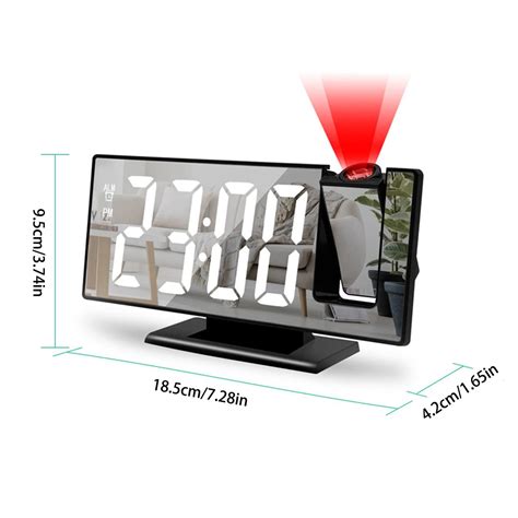 Modern Clock Radio Wall Clocks Battery Operated Led For Bedrooms Color