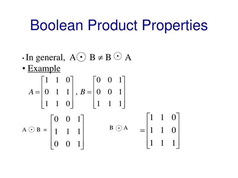 PPT - Boolean Matrix Zero-one Matrices PowerPoint Presentation, free ...