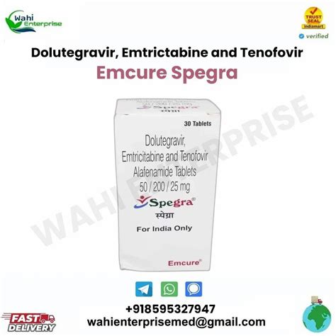 Emcure Spegra Tablet 30 Tablets Treatment Hiv At Rs 2000 Bottle In