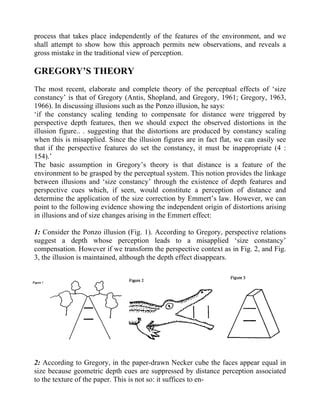 Size Constancy And The Problem Of Perceptual Spaces Maturana Varela