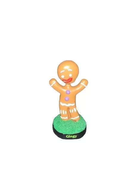 Shrek Gingie Bobblehead Universal Studios Gingerbread Man Rare