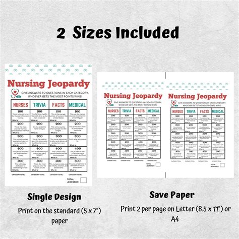 Nurse Games Nurse Jeopardy Trivia Nurse Party Games Nurse