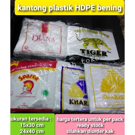 Jual Kantong Plastik Bening HDPE Ukuran 24 Tas Plastik Bening Kecil