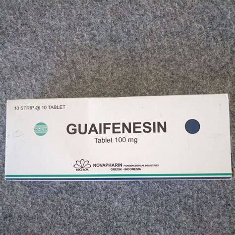 Jual Guaifenesin Tablet 100mg Shopee Indonesia