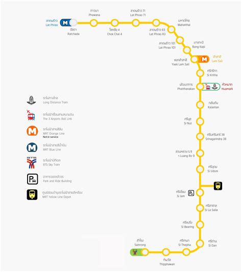 bangkok metro mrt yellow