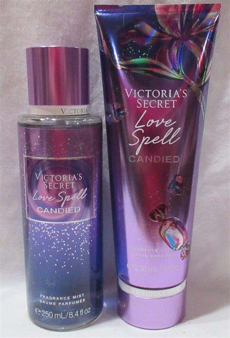 Victorias Secret Fragrance Mist And Lotion Set Lot Of 2 Love Spell Candied Ebay