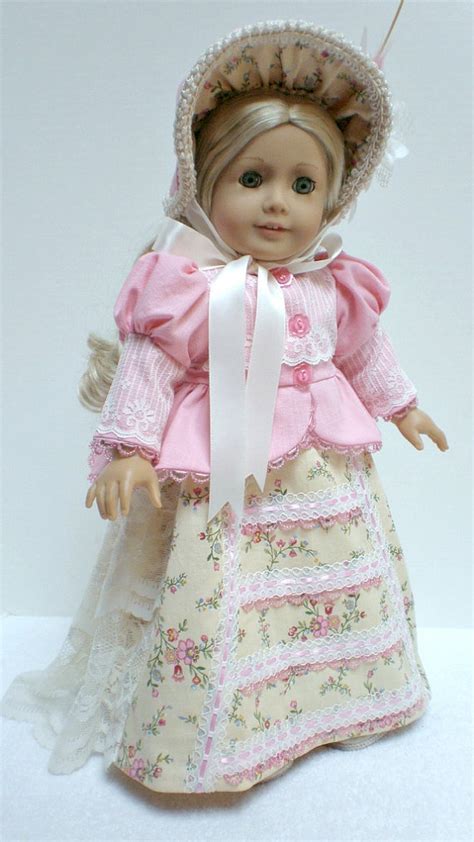 Caroline Abbott Regency Dress 5pc American Girl Etsy Doll Clothes