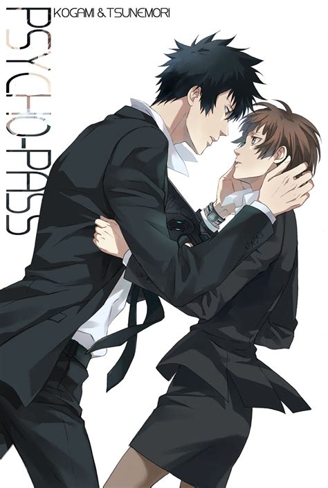 Tsunemori Akane And Kougami Shin Ya Psycho Pass Drawn By Rontaso