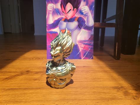 Dragon Ball Z D Printed Multicolor Vegeta Bust Saiyan Prince Showcase