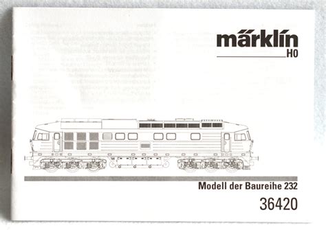 Märklin H0 36420 Model train locomotive 1 BR 232 Ludmilla