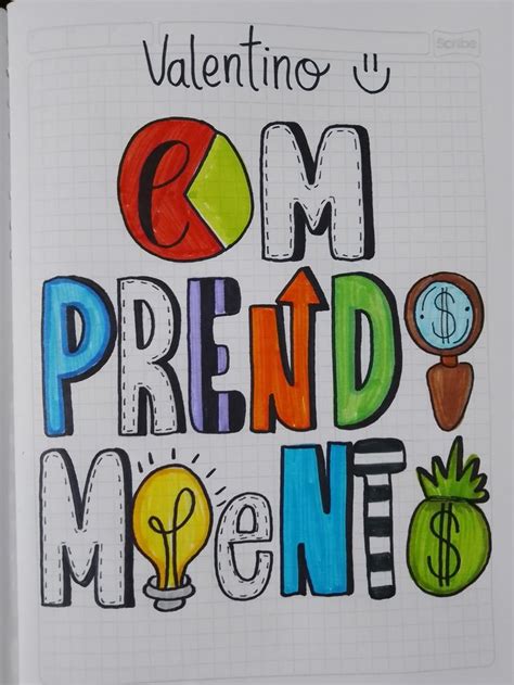 Portada Cuaderno De Emprendimiento Libreta De Apuntes Caratulas Para