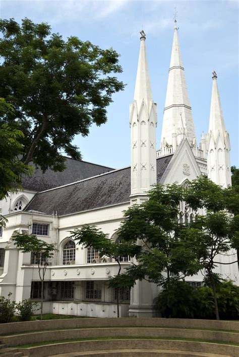 Saint Andrews Cathedral In Singapore Stock Photo - Image of cloudscape, sanctuary: 158689542