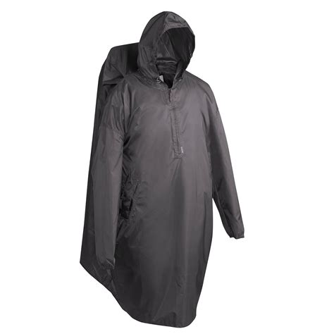 Poncho Pluie De Randonnée Arpenaz 40l Gris Taille Lxl Forclaz