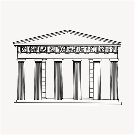 Architecture Clip Art by Phillip Martin, Greek Ionic Column - Clip Art ...